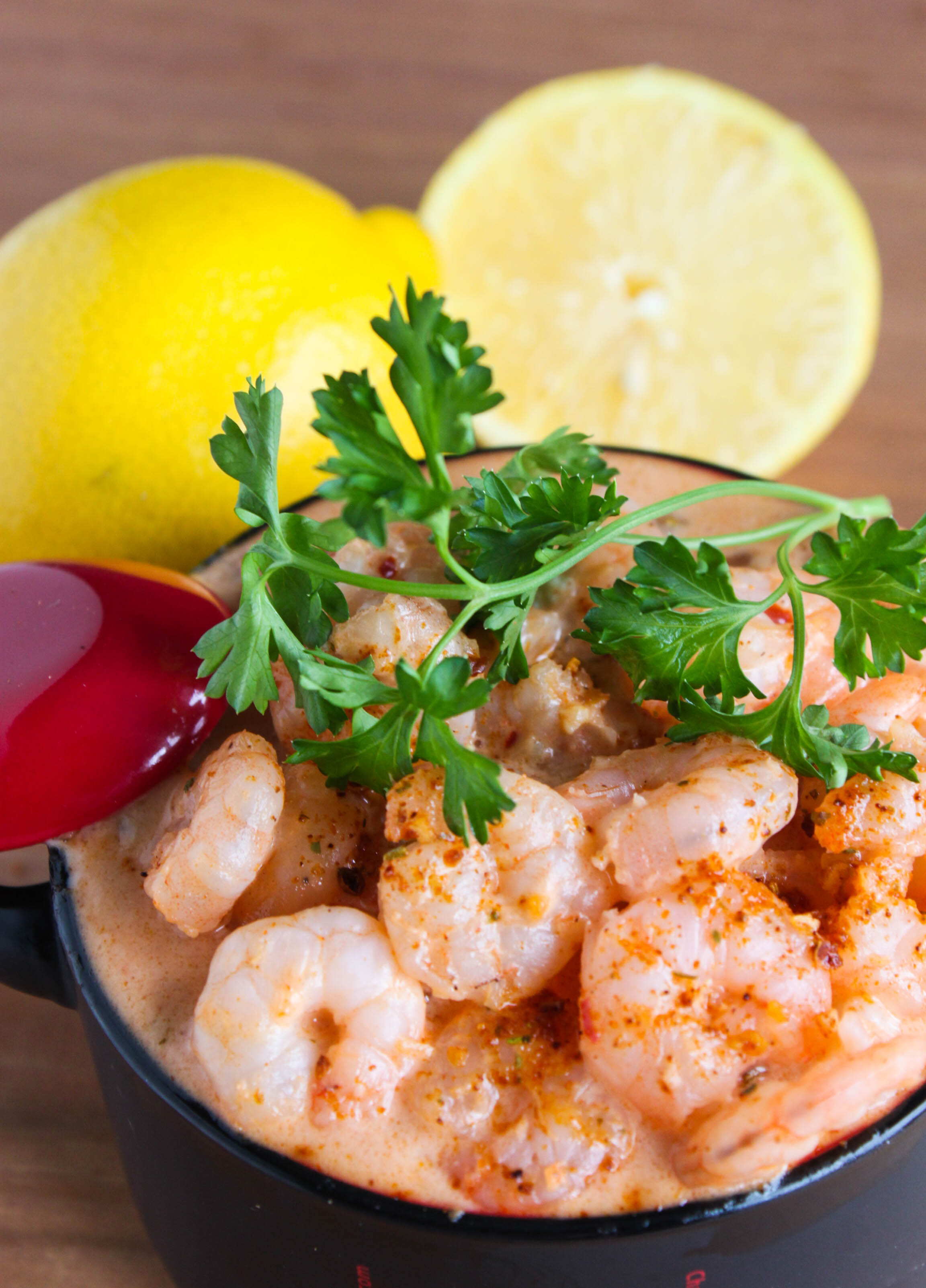 Spicy Shrimp in a Creamy Seafood Sauce