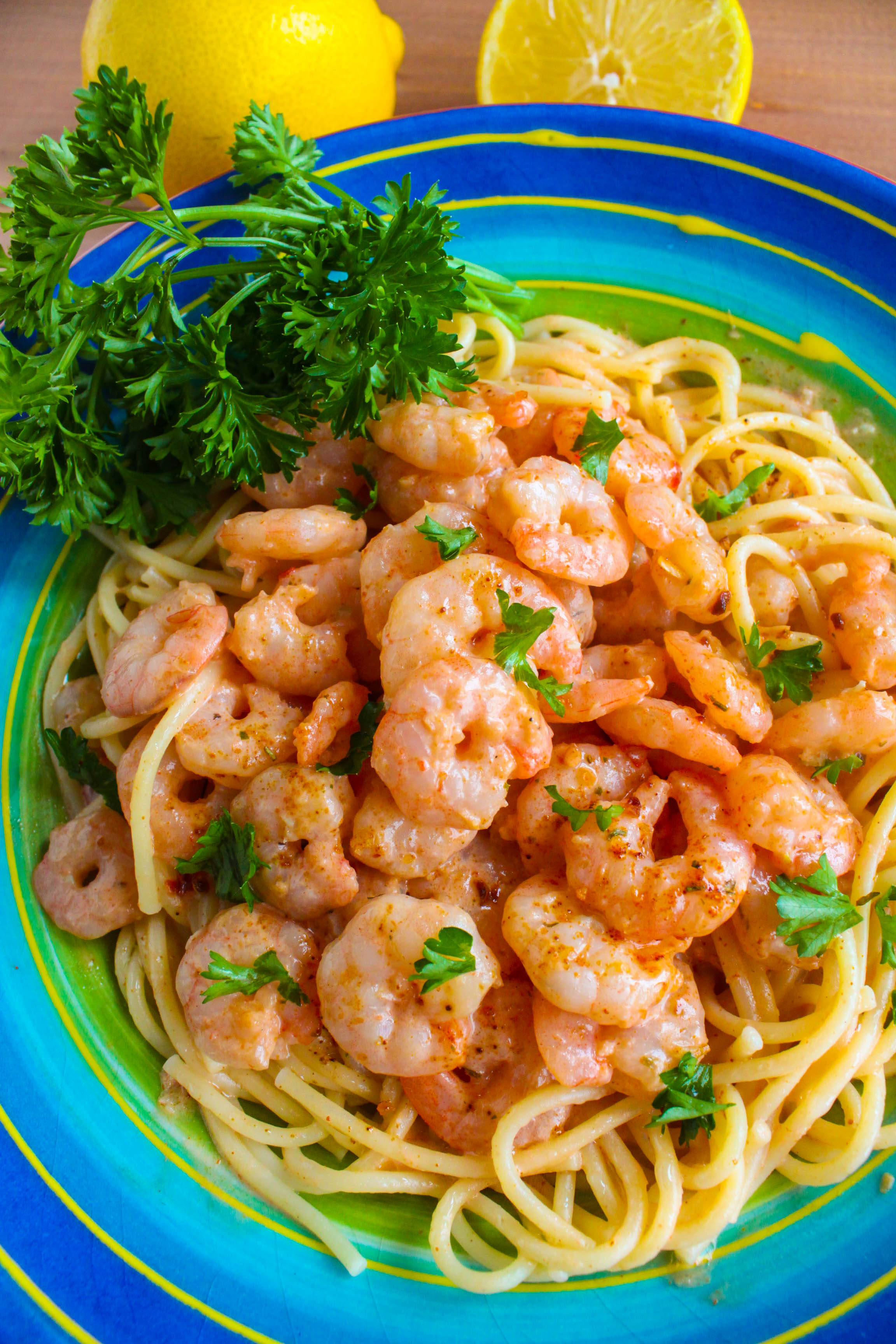 Spicy Shrimp in a Creamy Seafood Sauce